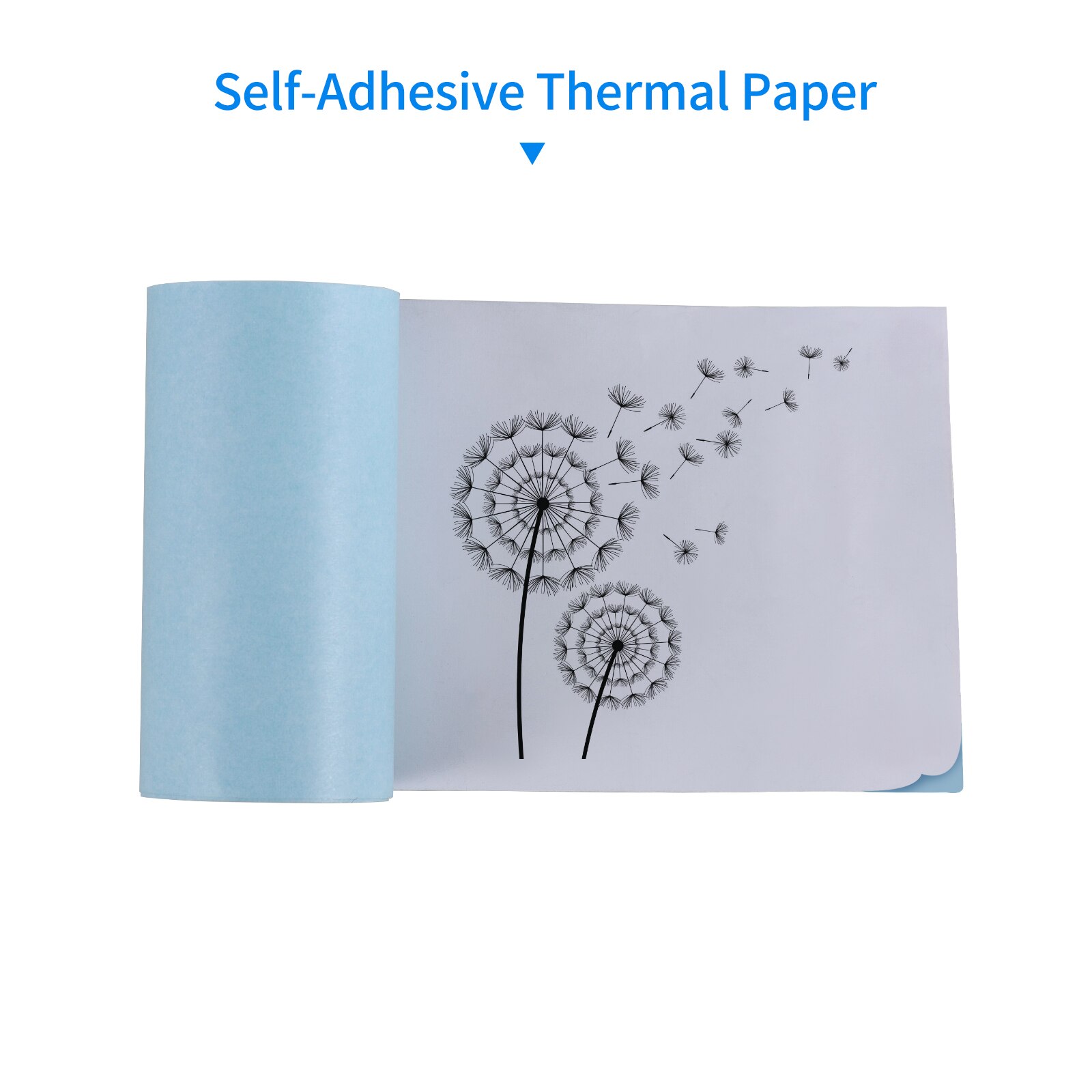 Aibecy 5pcs 57x30mm Color Thermal Paper Roll Set Photo Picture Receipt Memo Printing for Pocket Printer Instant Photo Printer