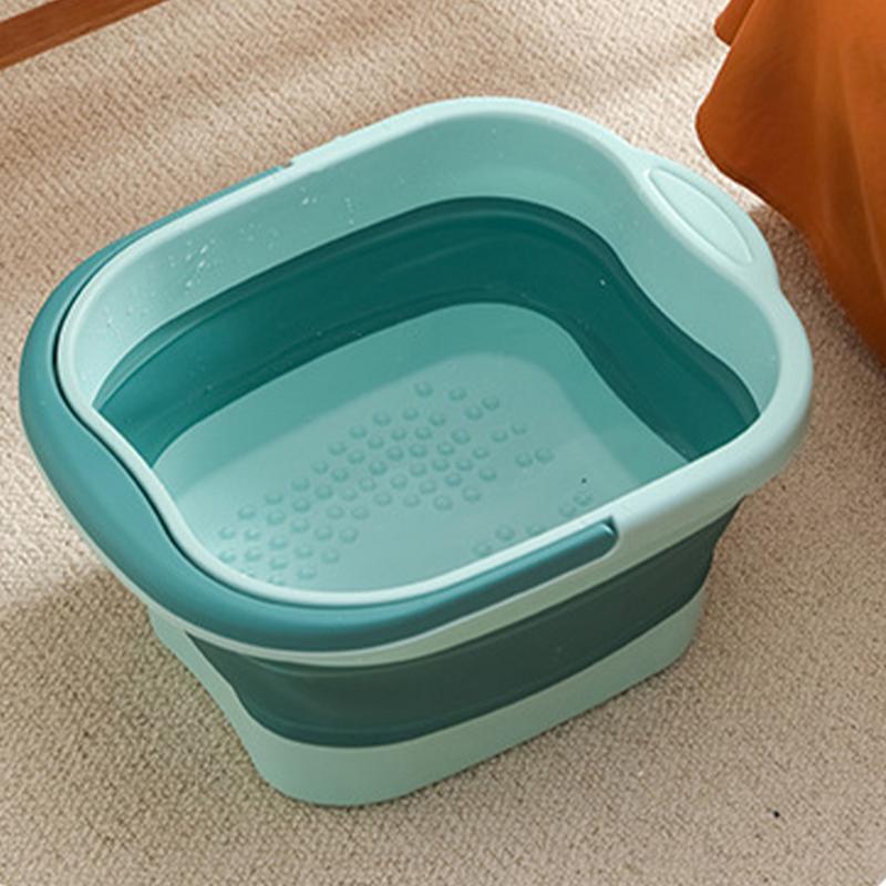 Foldable Footbath Massage Bucket Soaking Bucket Folding Basin Spa Foot Bath Bucket Household Sauna Bathtub Pedicure Bath Bathtub