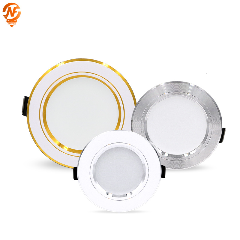 ledet-downlight 5w 9w ledet-panellampe 12w 15w 18w innfelt downlight rund taklampe  ac 220v 230v søkelyset innendørsbelysning