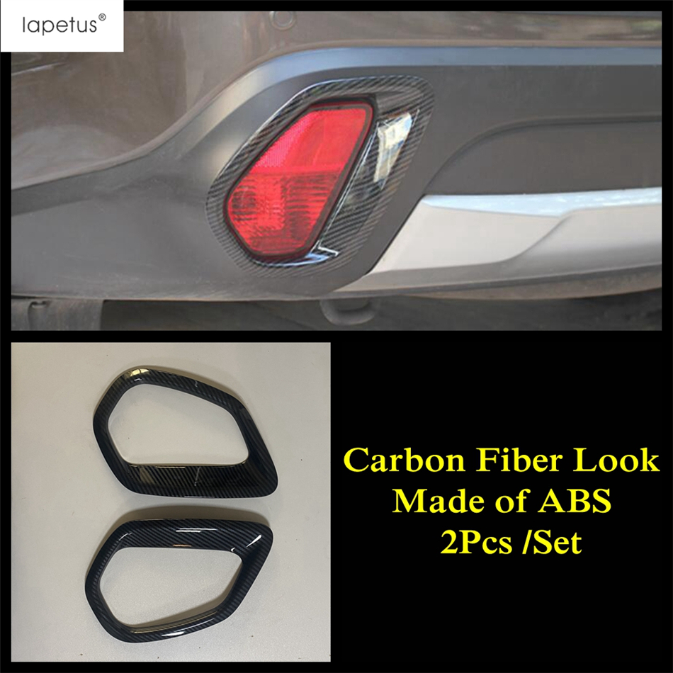 Chrome Accessories For Mitsubishi Outlander Front Rear Fog Lights Ring Head Lamp Eyelid Eyebrow Molding Cover Kit Trim