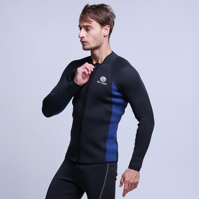 Nueva chaqueta de buceo de neopreno de 3mm, traje de buceo cálido, traje de baño de buceo, surf y protección contra el frío