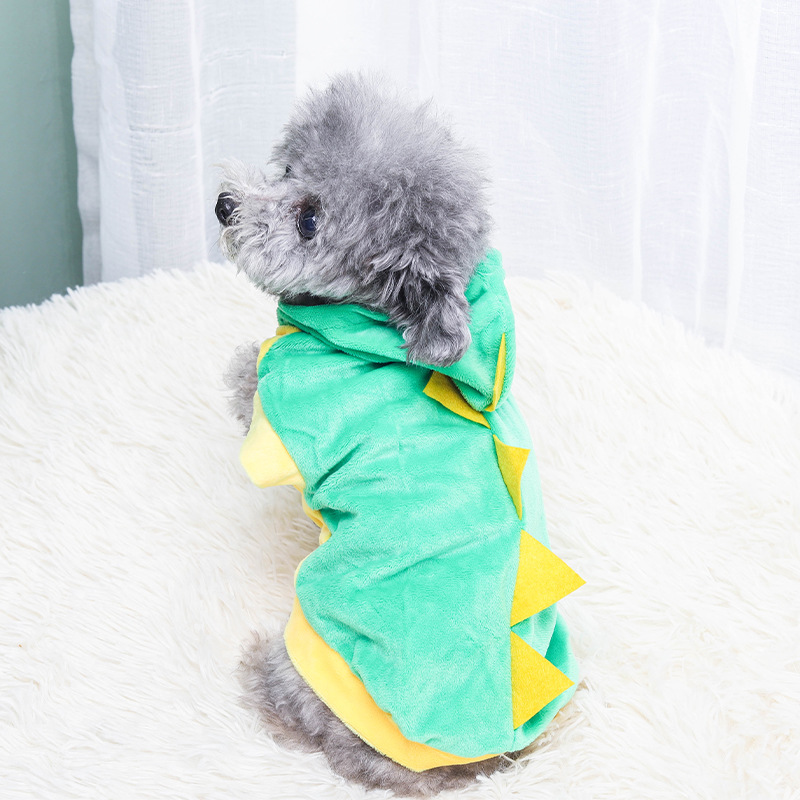 Puppy Outfits Christmas Party Dressing Up Hoodie Huisdier Grappige Halloween Kostuum Dinosaurus Cosplay Kleding