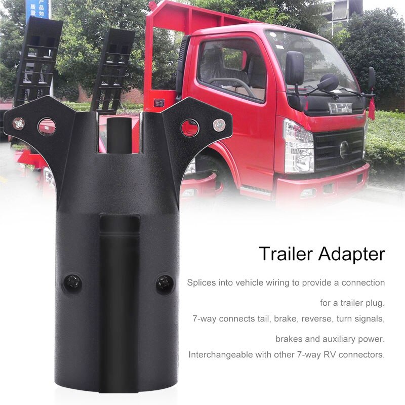 Trailer connection plug circle 7 pin turn 4 pin connector American gauge 12V