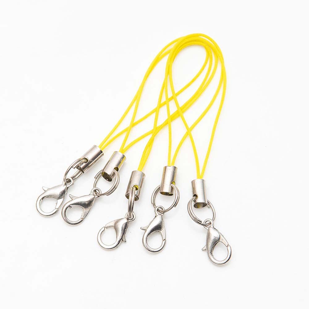 20Pcs Multicolor Polyester Mobiele Telefoon Strap Mobiele Telefoon Camera Sleutelhanger Hanger Karabijn Hand Wrist Lanyard: 08
