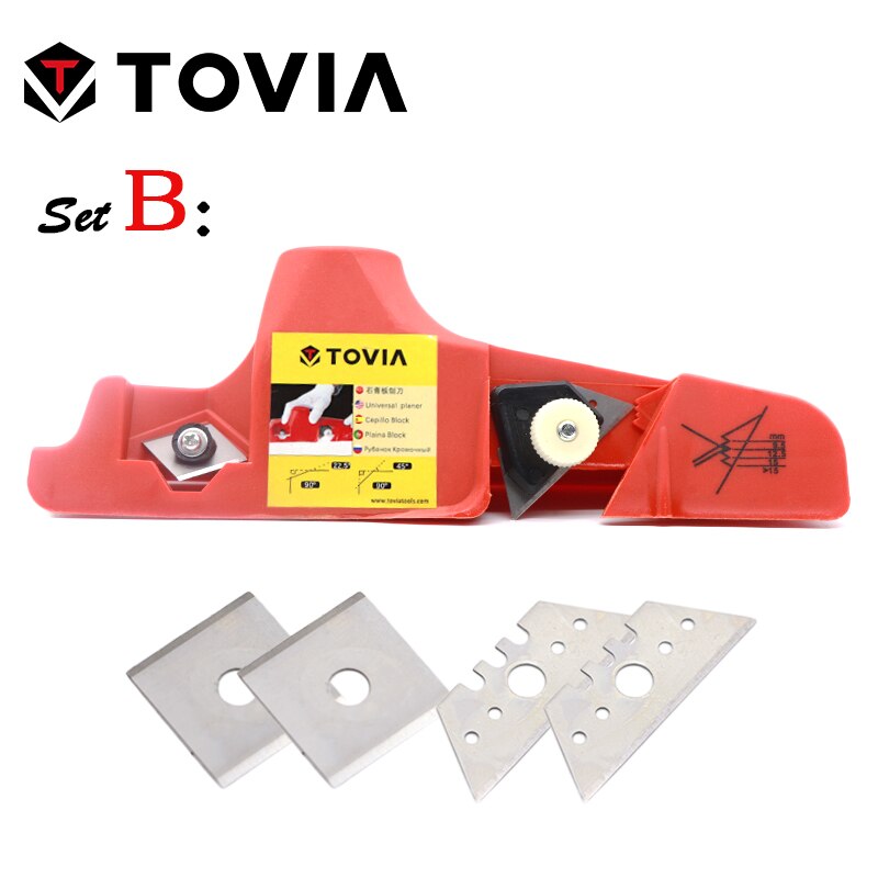 TOVIA Drywall Tools Plasterboard Gypsum Board Hand Planing Chamfer Jointer Hand Plane Drywall Edge Hand Tools: Set B