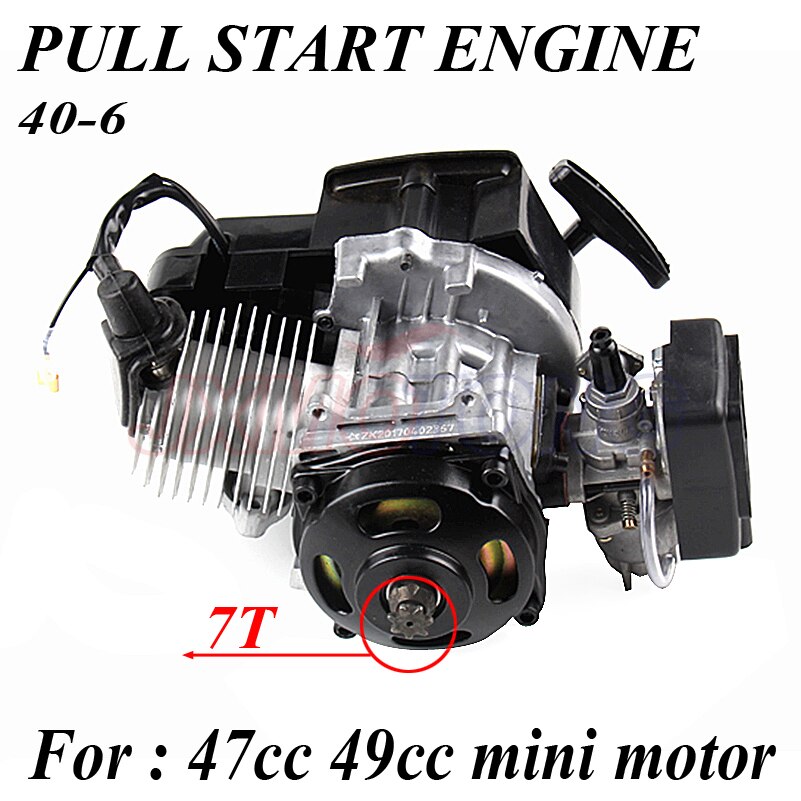 43cc 47cc 49cc 2 STROKE ENGINE MOTOR MINI QUAD ROCKET POCKET BIKE PULL START ENGINE ATV motorcycle