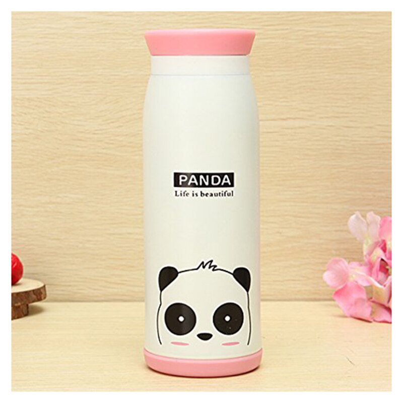 Thermosfles Vacuüm geïsoleerde fles, Reizen Mok Water fles met Creatieve Cartoon, 500 ml rvs Panda