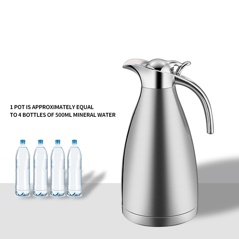 Edelstahl Vakuum Isolierung Topf Doppel-schicht Hause Büro Wasserkocher Küche Multifunktionale Kreative Isolierte Tee Wasserkocher