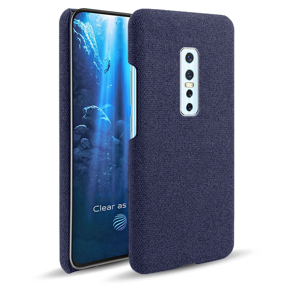 Custodie in tessuto per Vivo V17 PRO custodia rigida in tessuto retrò sottile per Vivo V17 PRO V17pro 6.44 "1909 co1910 Coque: For Vivo V17 PRO / Blue