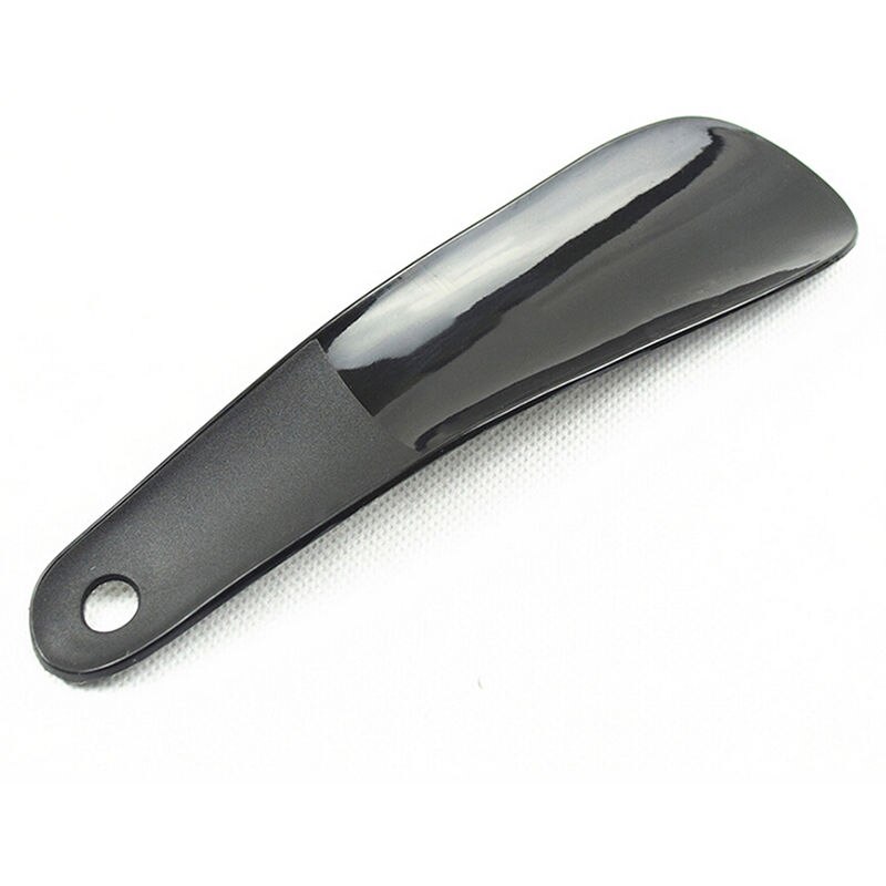 16CM Shoe Horns Black Plastick Shoe Horn Spoon Shape Shoehorn Shoe Lifter Flexible Sturdy Slip