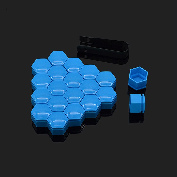 Tapacubos de coche de 22mm cubierta de tornillo, tuerca de rueda, cubierta de perno, tapas protectoras para pernos, Protector de tornillo de cubo, estilo para Buick Regal, 20 Uds.: Blue