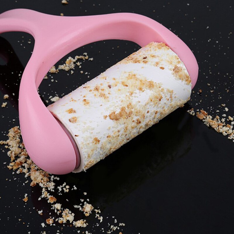 9 Rolls + 1 Handle Sticky Roller Sticky Handle Dust Paper Tearable Adhesive Brush Clothes Lint Cleaning Brush Pet Hair Remover