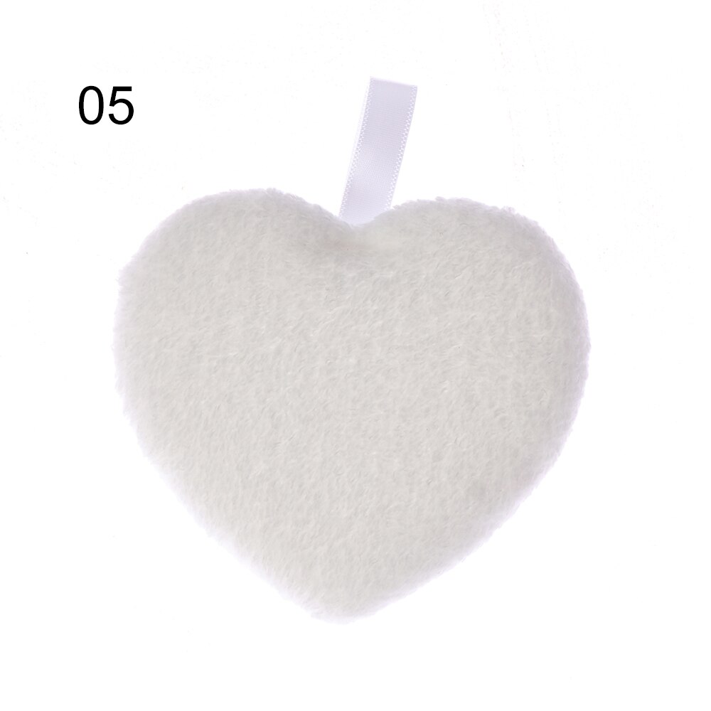 Microfibre chiffon tampons coeur dissolvant serviette visage nettoyage maquillage éponge conteneur maquillage éponge maquillage poudre bouffée peluche: 05