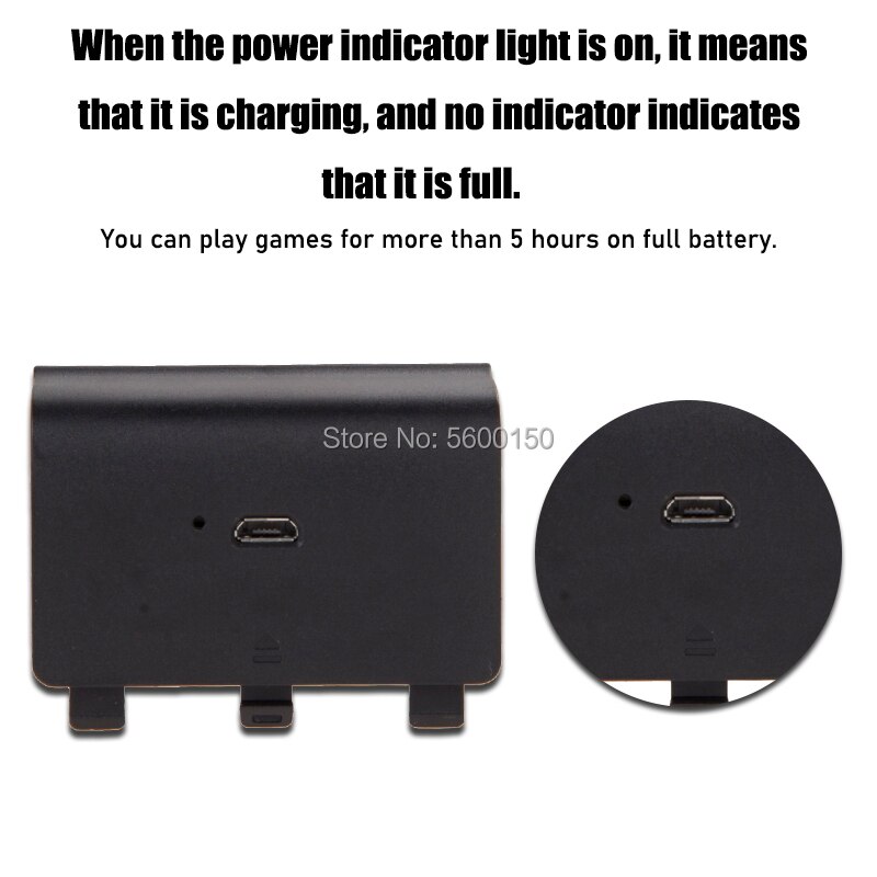 2400mAh Ni-MH Rechargeable battery pack + USB Cable For XBOX ONE Controller Wireless Gamepad Replacement Batteries kits