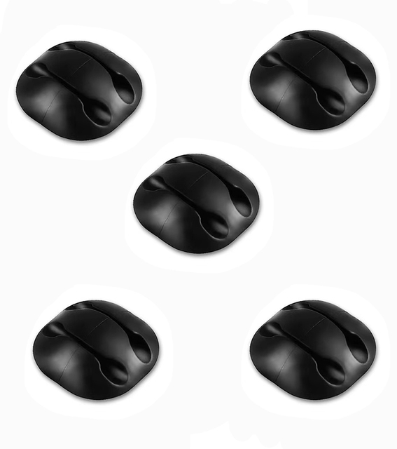 Organizer robić kabli uchwyt na drut elastyczny USB oplot na kable uporządkowane klipsy silikonowe robić samochodu klawiatura z myszką ochraniacz słuchawki: 2 Clips -5 szt