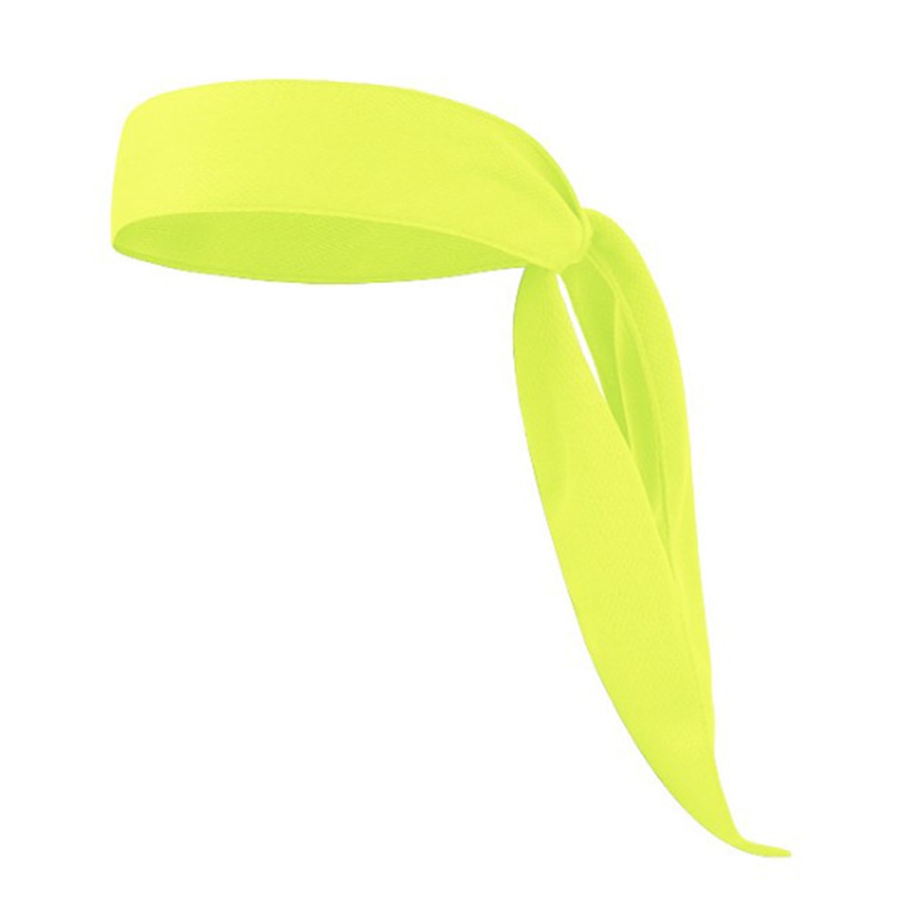 Bandanas de diadema cabeza corbata deportiva para banda para el pelo correr tenis Karate atletismo breve estilo Accesorios para el cabello: Fluorescent yellow