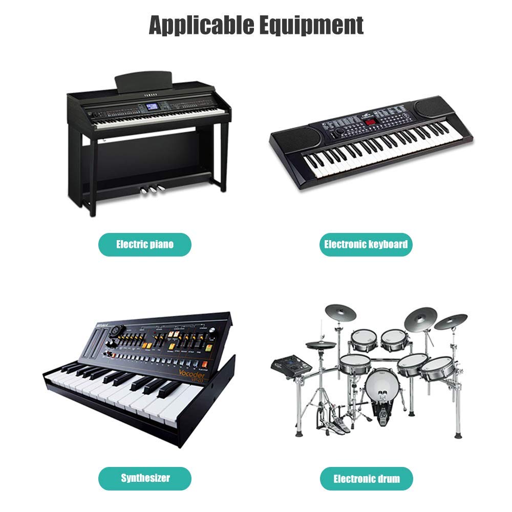 USB A to USB B Printer Cable Male to Male Cable for Electric Musical Instruments MIDI Keyboard Microphone Mixer Speaker Monitor