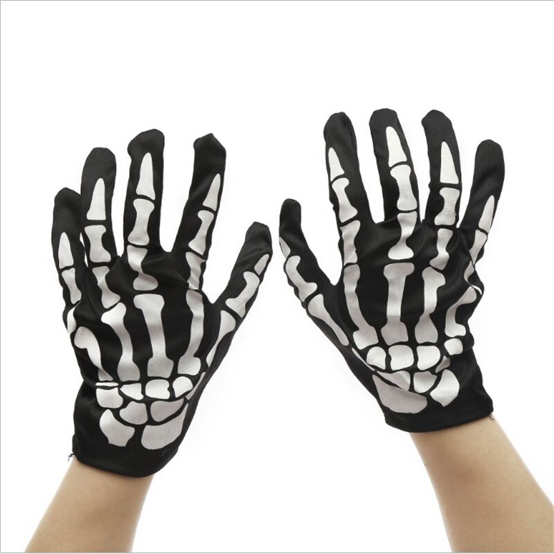 Cos Halloween Menselijk skelet handschoen voeren Prop Bal party terreur Ghost skelet Ghost handschoenen Bone Doek handschoenen Weird Skeleton g
