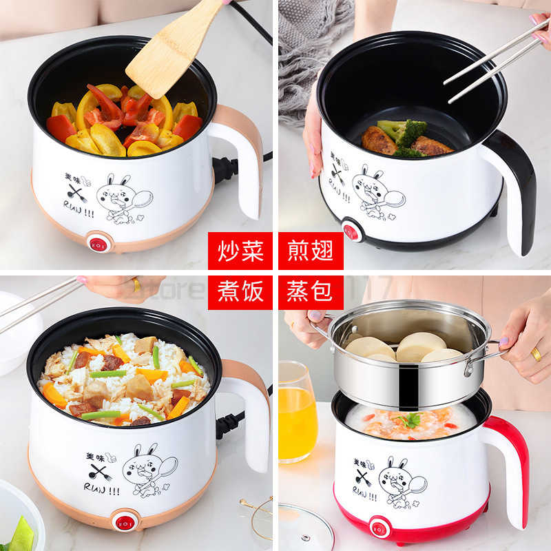 220V Mini Rice Cooker Electric Cooking Machine Single/Double Layer Available Pot Multi Electric Rice Cooker EU/UK/AU/US