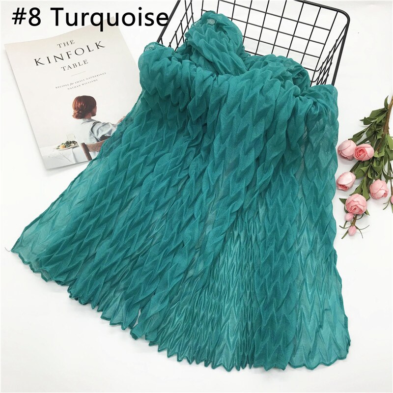 Pañuelo de algodón musulmán para mujer, pañuelo de cabeza árabe, hijab musulmán, novedad de: 8