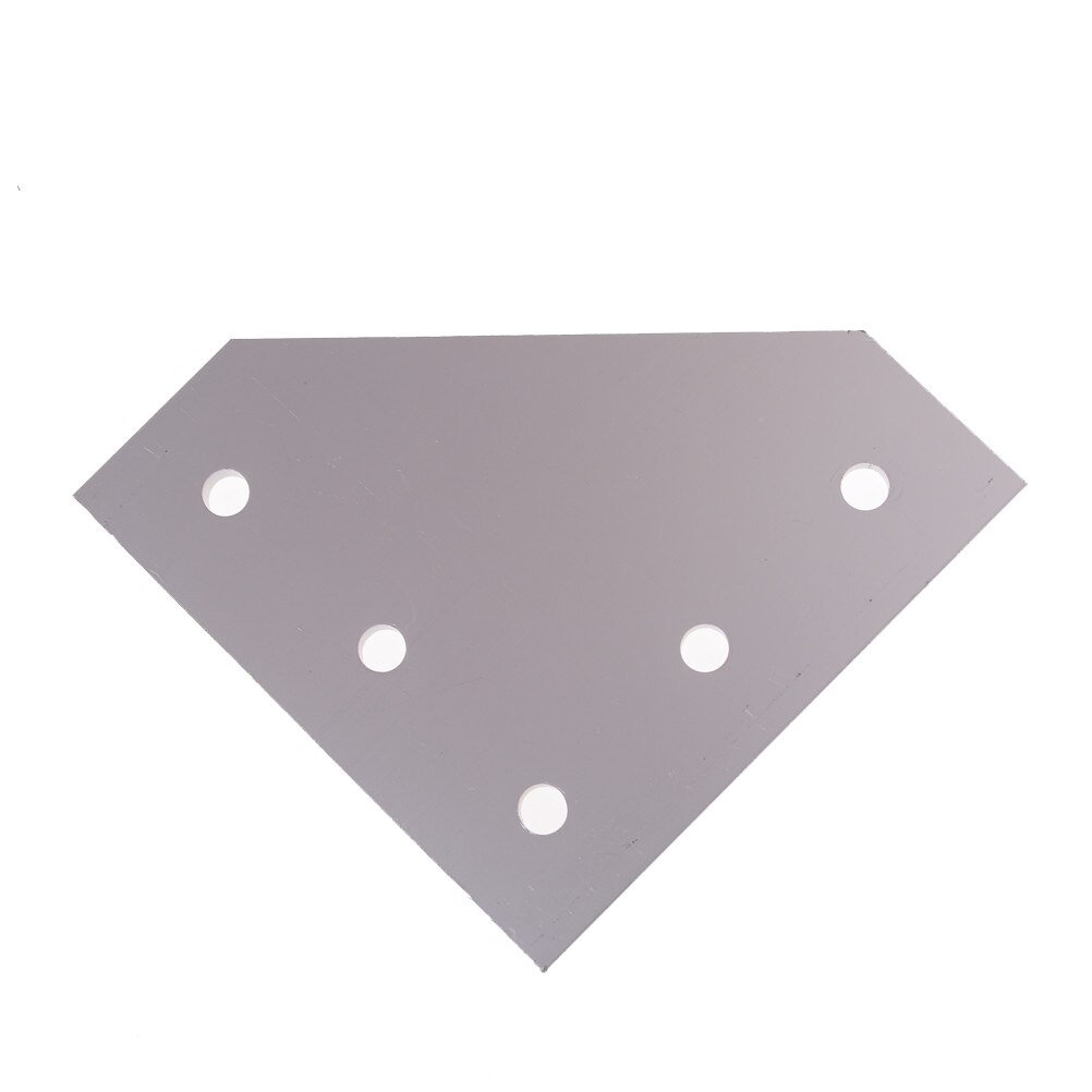 6063-t6- voudige verbindingsplaat hoekbeugel hoekprofiel verbindingsstrip voor aluminium profiel met 5 gaten