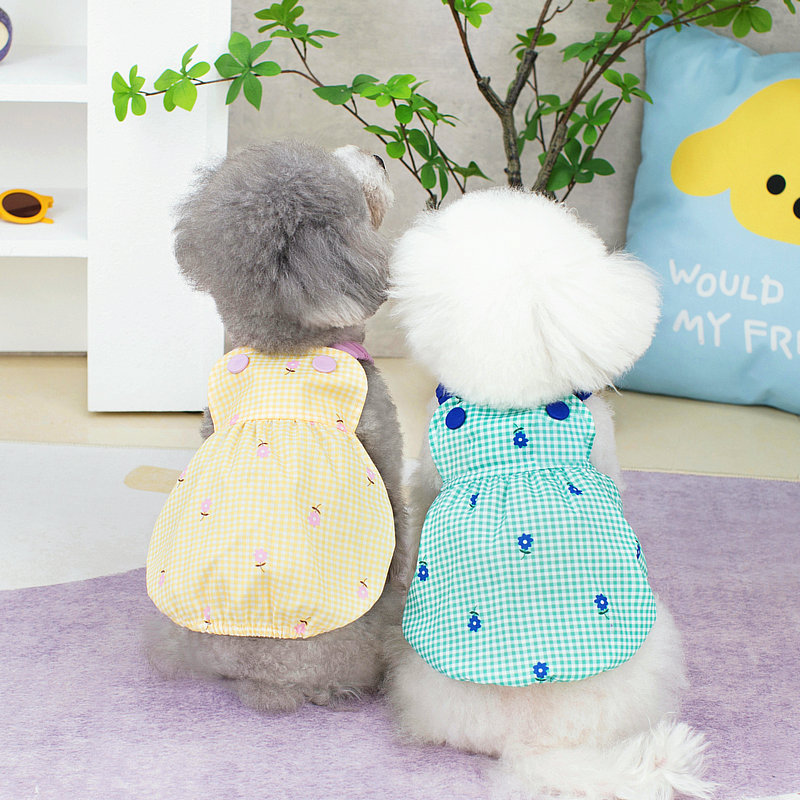 Huisdier Bretels Puppy Jurk voor Meisje Zomer Hondenkleding Gestreepte Rok Hond Jurken Chihuahua Luxe Kostuum Bihcon Yorkie Vest