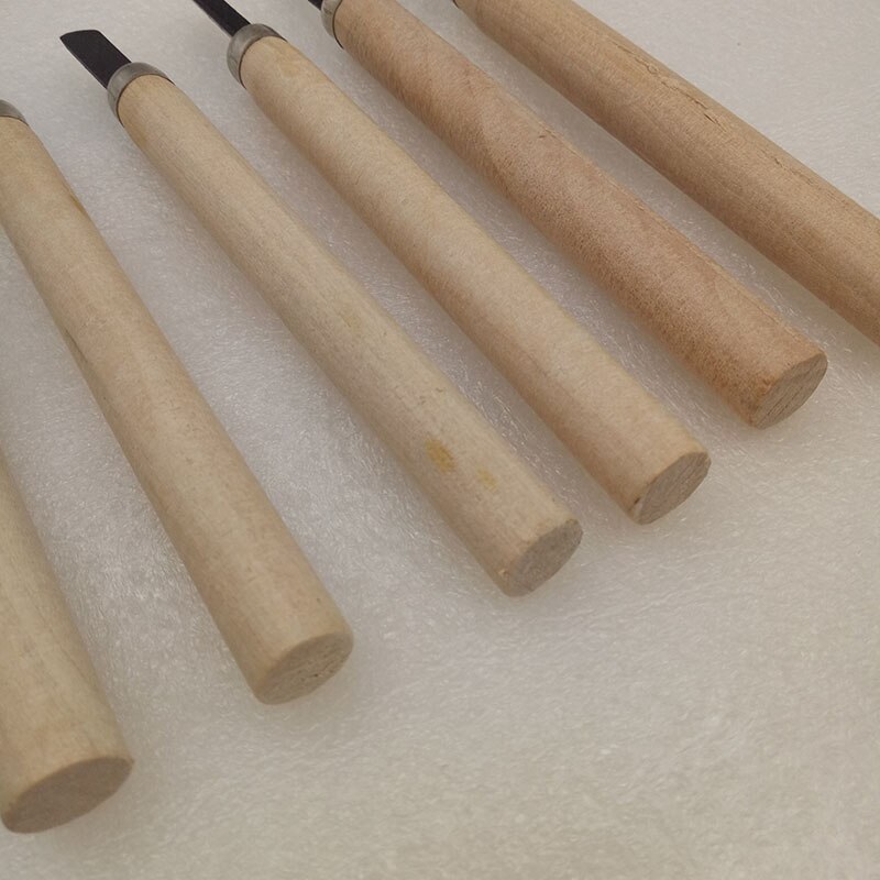 6pcs/set Wood Carving Chisel Tool Kit Hand Chisel Woodworking Engraving Woodcut Tools