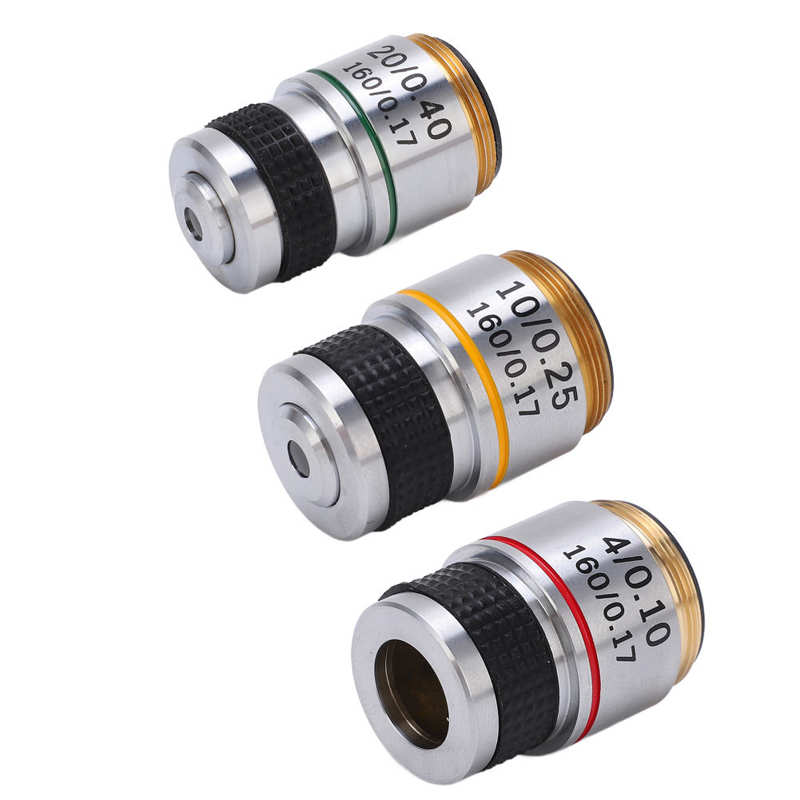 Achromatic Objective Lens Microscope Objective Wide Field for Biological Microscope