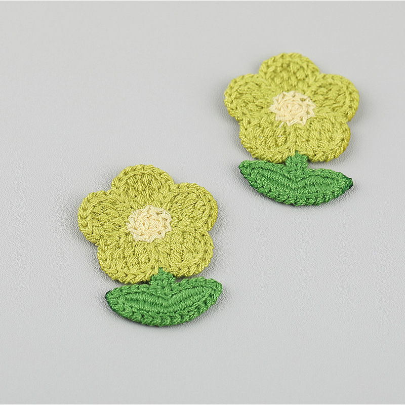 10 Stuks Bloem Gebreide Patches Geborduurde Stof Gordijnen Dekbedovertrekken Decoratieve Stickers Kleding Accessoires: Laser Bright