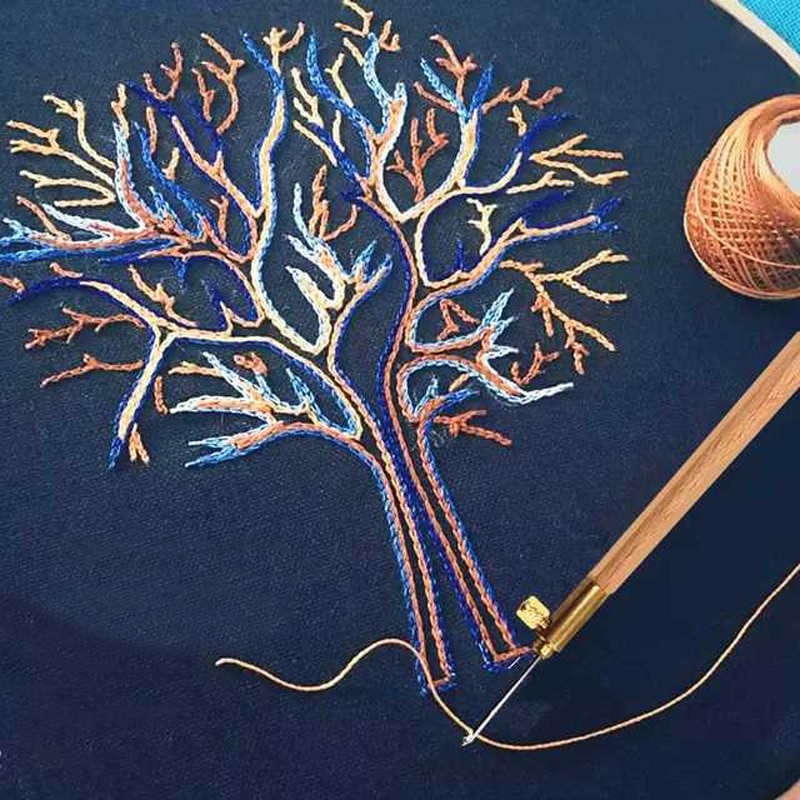 Franske broderinåle tambour hæklenål luneville nål med 3 nåle perle couture luneville glitter perle broderiværktøj