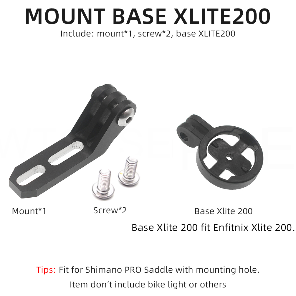 TWTOPSE support de caméra de feu arrière de vélo pour selle Shimano PRO TURNIX FALCON STEALTH GRIFFON adapté pour support de vélo Gopro: Gris clair