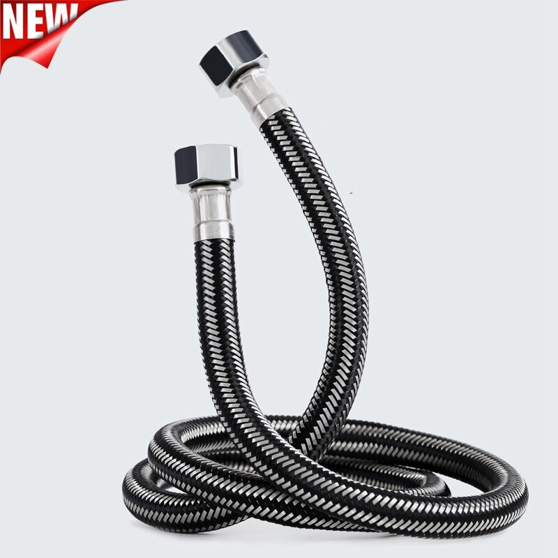 304 stal nierdzewna falisty wąż w oplocie metalowy wybuch-wodoodporny podgrzewacz toaleta kran woda rura wlotowa