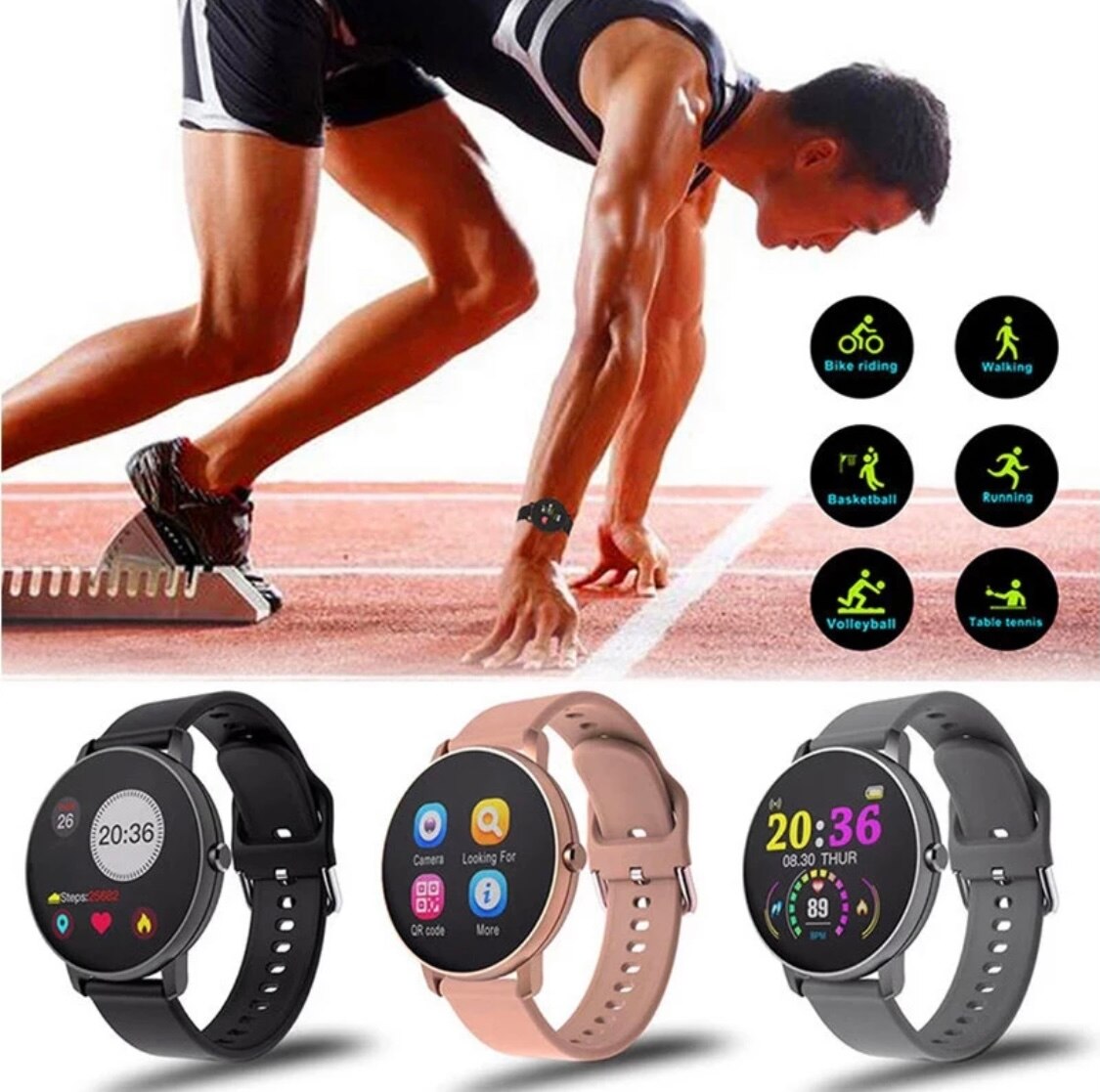 Smartwatch,reloj inteligente,unisex,control bluetooh,llamadas,mensajes,redes sociales,deporte,ritmo cardiaco etc etc