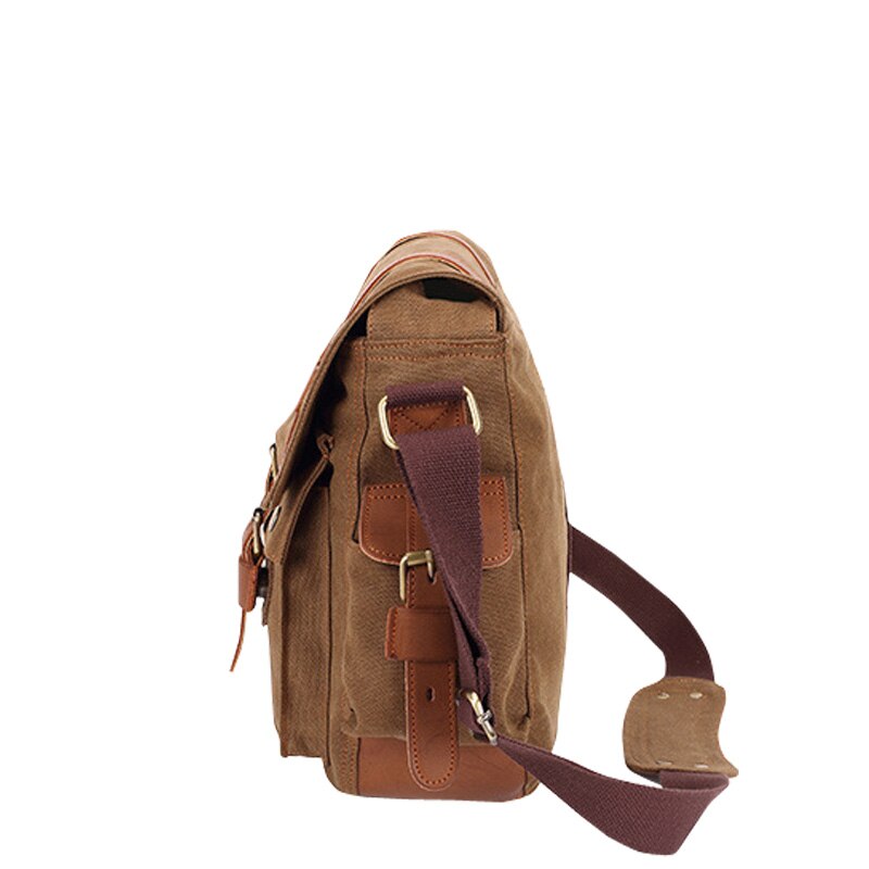 Kucko-Bolso de hombro clásico de lona para hombre, bandolera de mensajero, bolsa de pecho antiarañazos para deportes al aire libre, bolsa de viaje informal