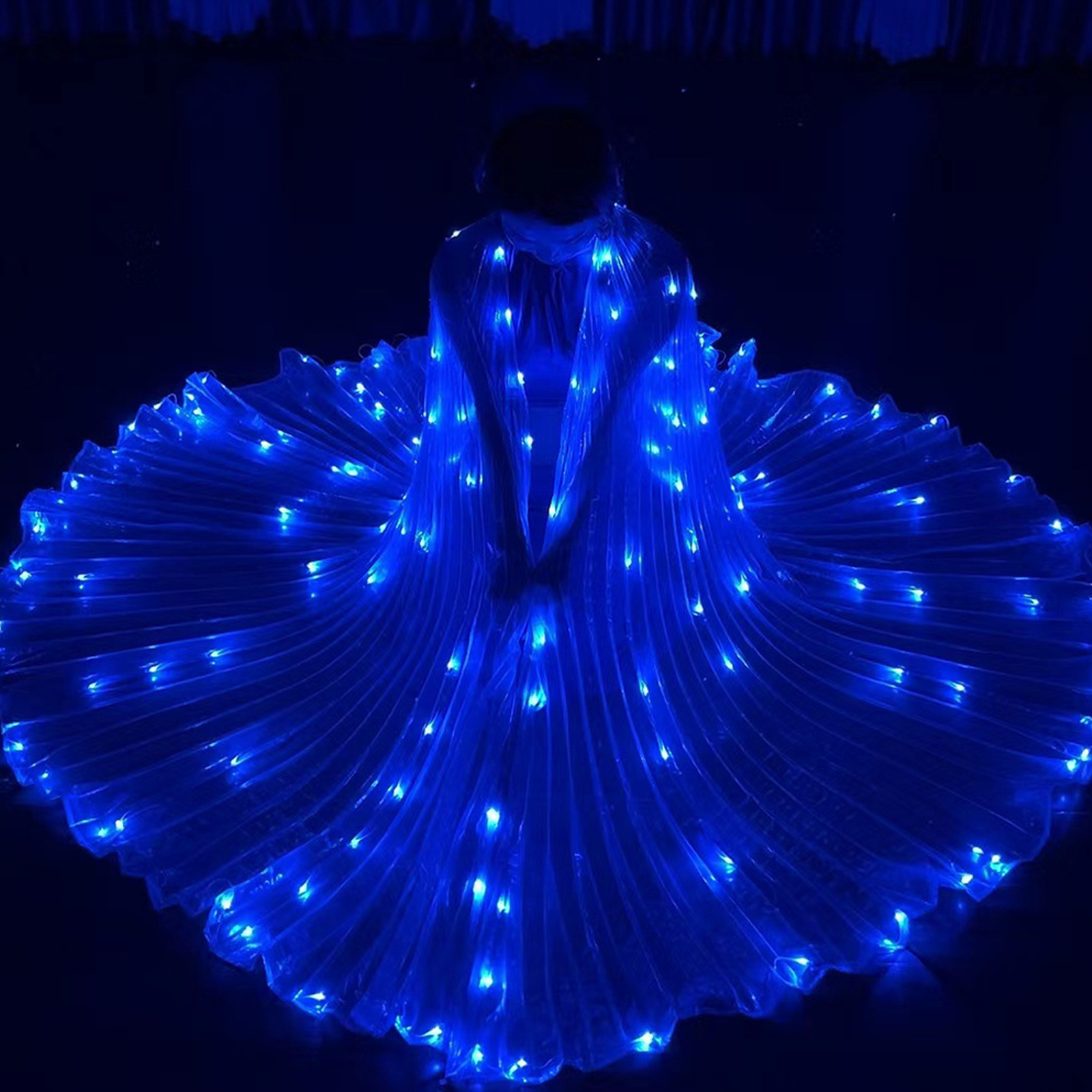 LED ist FlüGel - Leuchtendes Kostüm - Bauchredner SchmetterlingsflüGel mit Stöcken