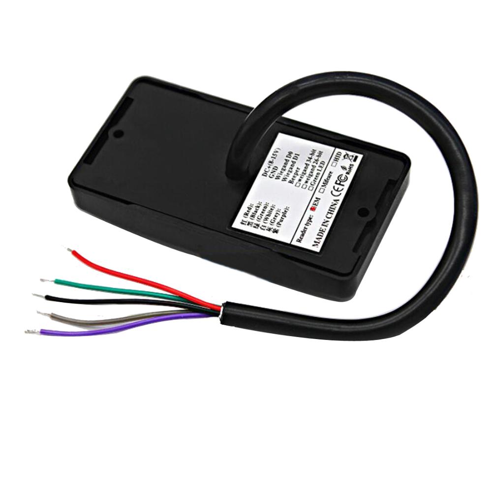Wiegand-lector de tarjetas RFID, dispositivo resistente al agua, 125khz, 26 34, indicadores LED, RFID EM, lector de Control de acceso para tarjetas HID