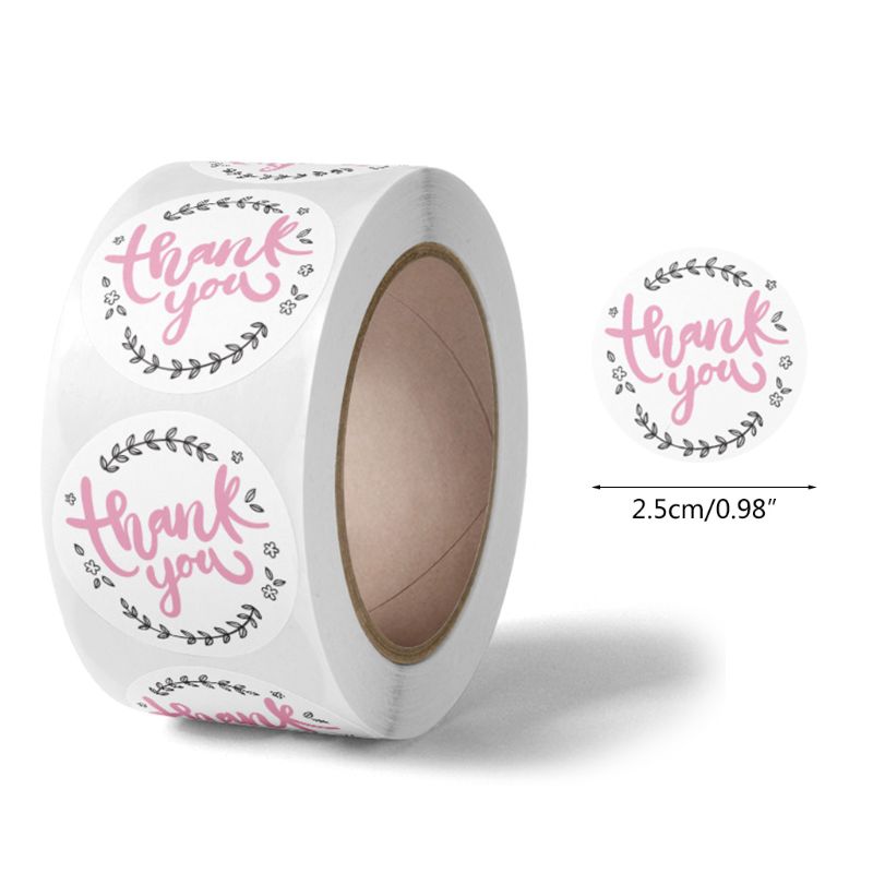 500 stk hjerte takke klistermærker segl etiket til lille butik bryllup pakke: 11