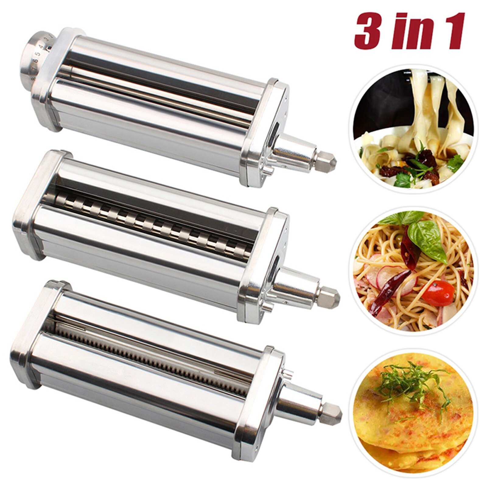 Noodle Maker Onderdelen Pasta Fettucine Cutter Roller Attachment Voor Stand Mixers Pasta Food Processors