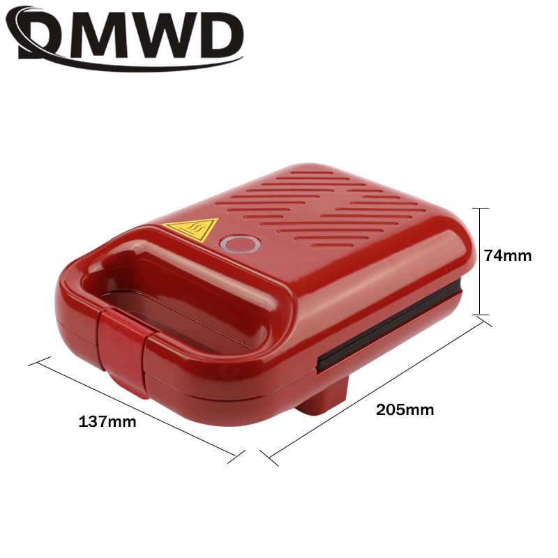 DMWD-Machine électrique multifonction Sanwich Maker, petit-déjeuner léger, poêle à omelette, gril à panini, grille-pain