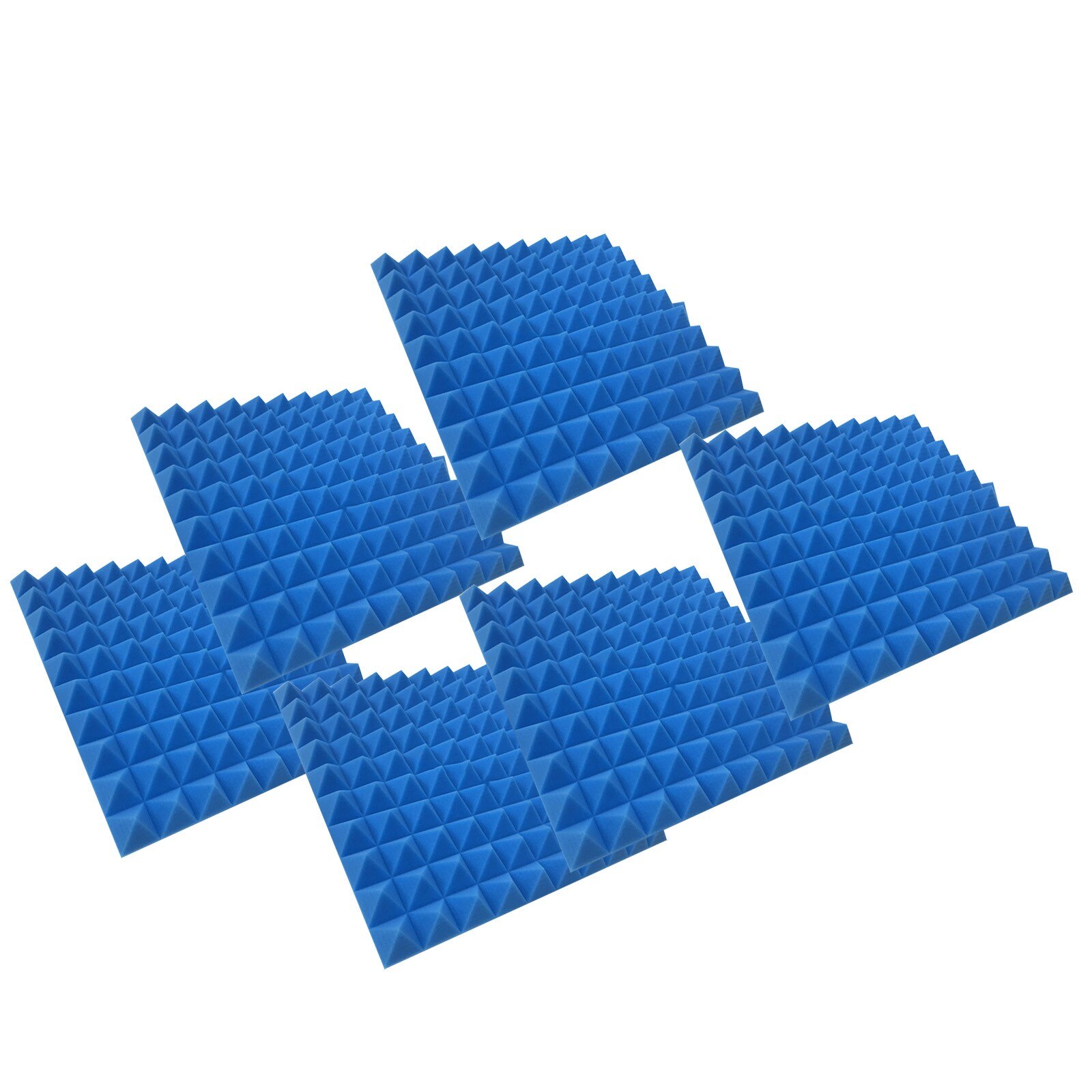 6pc Home Scene Layout, Sound-absorbing Foam Wall, Indoor Sound-absorbing Soundproofing Foam Sound-absorbing Noise Sponge#g30