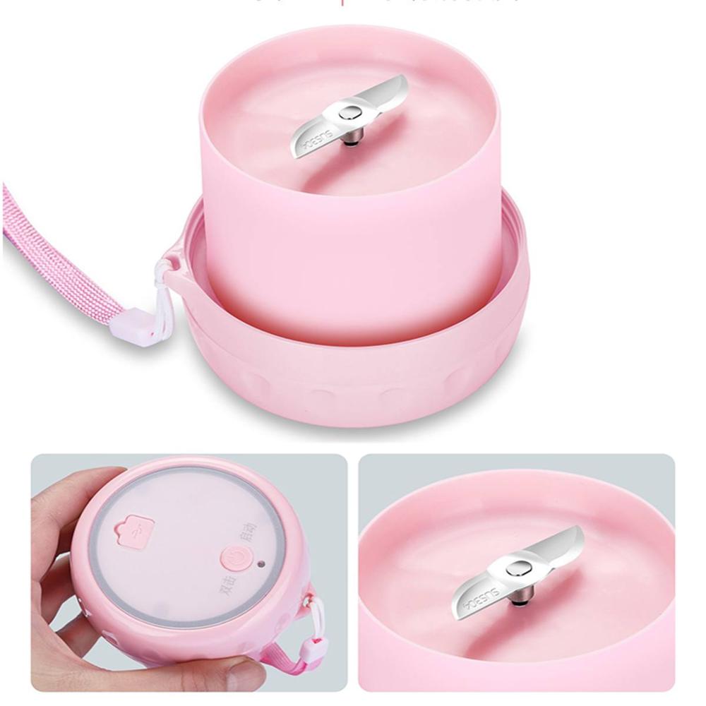 300ml Mini Electric Fruit Juicer Glass Portable Handheld Smoothie Maker Blenders Bottle Mixer USB Rechargeable For Home Travel