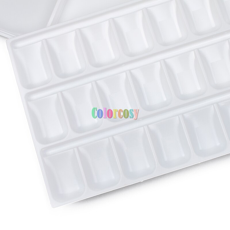Mijello-paleta de acuarela de fusión hermética, a prueba de fugas, de plástico plegable, grande