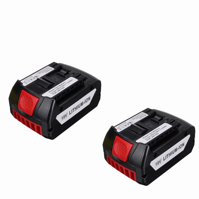Original 18V 6000mah Rechargeable Li-ion Battery For Bosch 18V Battery Backup 6.0A Portable Replacement BAT609 Indicator light: 2PCS