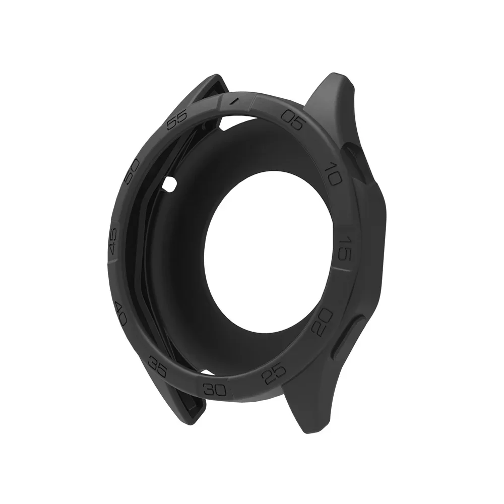 Silicone Case Bumper For Huawei Watch GT4 46mm Protector Frame SmartWatch Protective Case For Huawei Watch GT4 46mm Accessories: Khaki