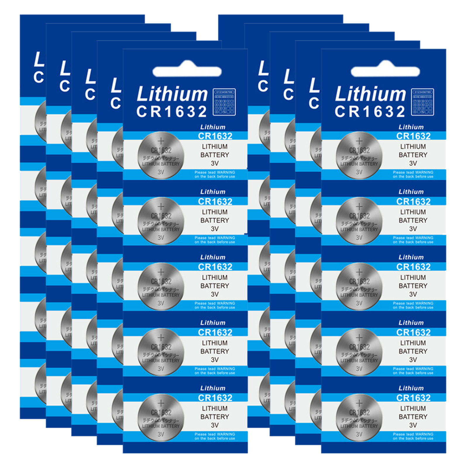 5-50PCS 3V CR1632 Lithium Button Battery DL1632 BR1632 ECR1632 DL1632 LM1632 KCR1632 Coin Cell Watch Batteries Remote Key: green