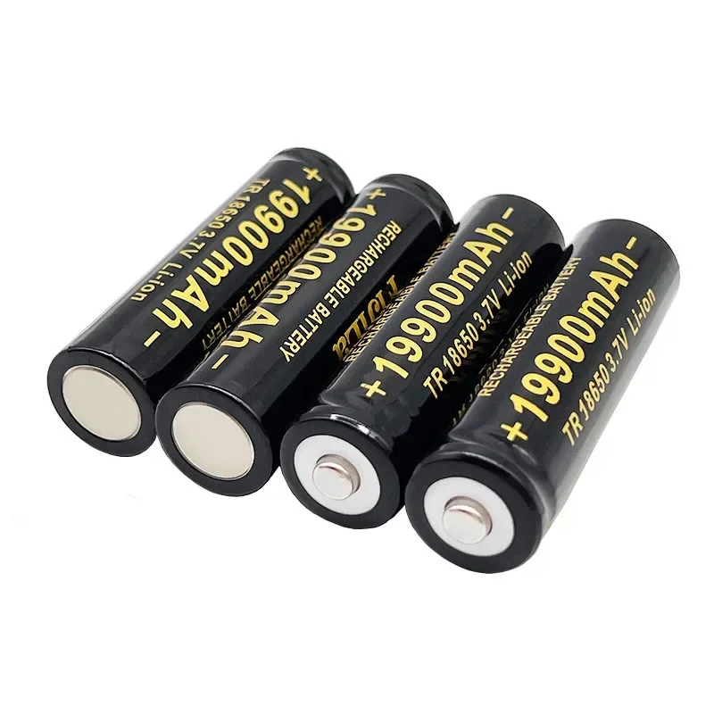 2025 100 % neuer 3,7 V 18650 19900 mAh Hochleistungsakku, Lithium-Ionen-Akku für Taschenlampenbatterien