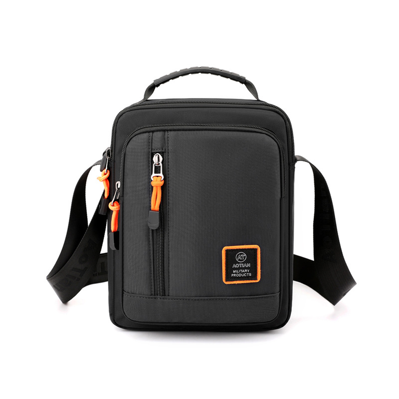Bolso de hombro para hombre, bolso pequeño impermeable para teléfono móvil, bolso de mensajero para hombre, bolso cuadrado, bolsos cruzados de viaje: Beige
