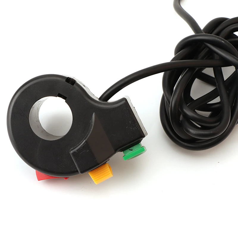 3 in 1 Motorcycle Switch Electric Bike Scooter ATV Quad Light Turn Signal Horn ON/OFF Button for 22mm Dia Handlebars