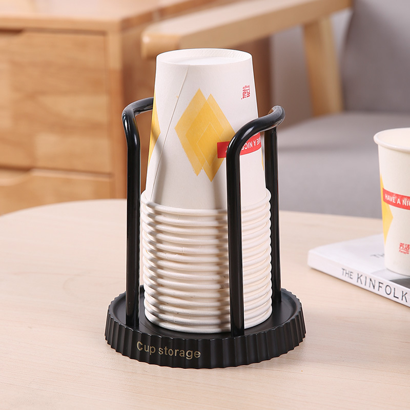 Simple Paper Cup Holder, Disposable Storage Rack, Multifunctional Coffee and Milk Tea Storage Rack Extractor: PURPLE