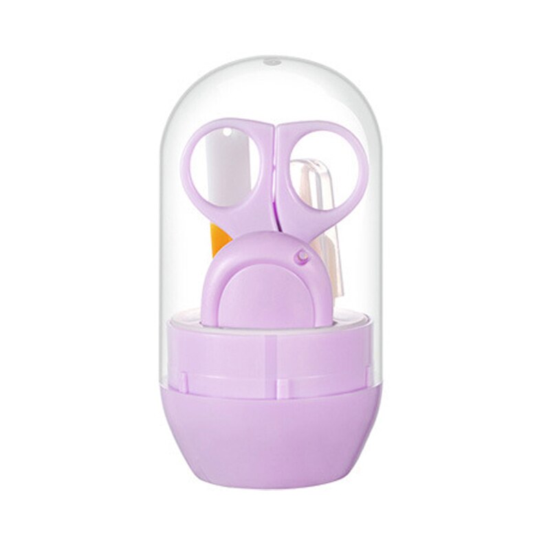 Bebê cuidados com as unhas clippers de quatro peças conjunto de segurança do bebê clippers para crianças crianças fácil de transportar arquivo de unhas conjunto de combinação: B